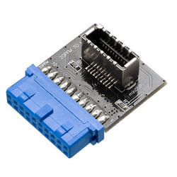Akasa AK-CBUB51-BK cable gender changer USB 3.0 19-pin header USB 3.1 A Blue