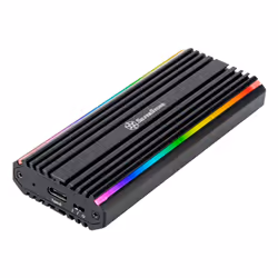 Silverstone MS13, SSD enclosure, M.2, PCI Express 3.0, Serial Attached SCSI, 10 Gbit/s, USB connectivity, Black