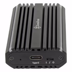 Silverstone MS13 SSD enclosure Black M.2