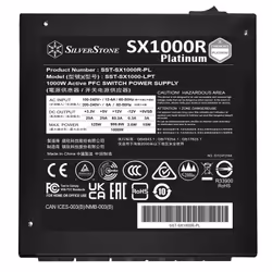 Silverstone SX1000R Platinum power supply unit 1000 W 24-pin ATX SFX-L Black - Additional view 6