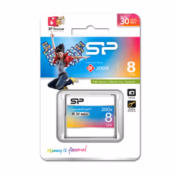 Silicon Power SP008GBCFC200V10 memory card 8 GB CompactFlash