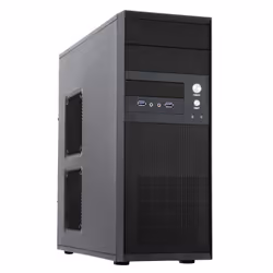 Chieftec CQ-01B-U3-OP, Midi Tower, PC, Black, ATX, micro ATX, Home/Office, Top
