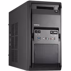 Chieftec Libra LT-01B 350W, Mini Tower, PC, Black, micro ATX, SECC, Home/Office