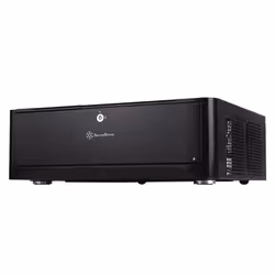 Silverstone GD06B, Desktop, PC, Black, micro ATX, Mini-DTX, Mini-ITX, Aluminium, Plastic, SECC, 440 mm