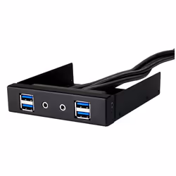 Silverstone FP32-E, Parallel, USB 3.2 Gen 1 (3.1 Gen 1), Audio in, Auoio out, Black, 101.6 mm, 120 mm