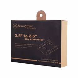 Silverstone SST-SDP08B drive bay panel 8.89 cm (3.5") Black, Nickel