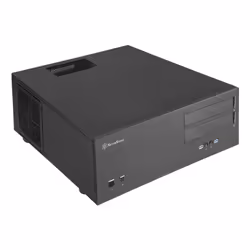 Silverstone GD08, HTPC, PC, Black, ATX, EATX, micro ATX, SSI CEB, SSI EEB, Aluminium, Steel, Home/Office