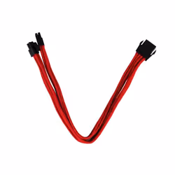 Silverstone 8pin - EPS12V 8pin(4+4), 0.3m, 0.3 m, 8-pin(4+4) EPS12V, Male, Male, Red