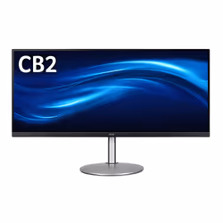 Acer CB2 CB342CK C, 86.4 cm (34"), 3440 x 1440 pixels, UltraWide Quad HD, LCD, 1 ms, Silver