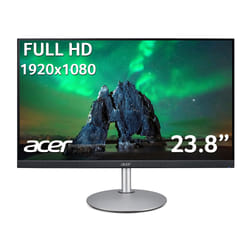 Acer CB2 CB242Ysmiprx 23.8 inch FHD Monitor (IPS Panel, FreeSync, 75Hz, 1ms, HDR 10, Height Adjustable Stand, DP, HDMI, VGA, Silver/Black)
