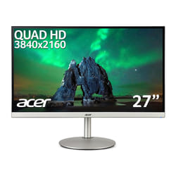 Acer CB2 CB282Ksmiiprx 28 inch UHD Monitor (IPS Panel, FreeSync, 60Hz, 4ms, HDR 10, Height Adjustable Stand, DP, HDMI, Silver/Black)