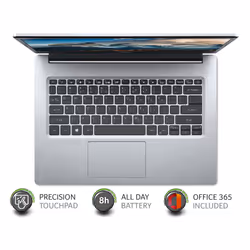 Acer Aspire 1 A114-33 14 inch Laptop - (Intel Celeron N4020, 4GB, 64GB, Full HD Display, Microsoft Office 365, Windows 10 in S Mode, Silver)