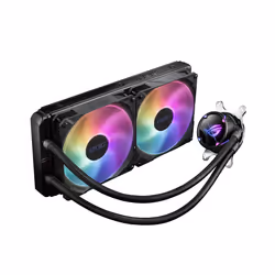 ASUS ROG STRIX LC II 280 ARGB, All-in-one liquid cooler, 14 cm, Black