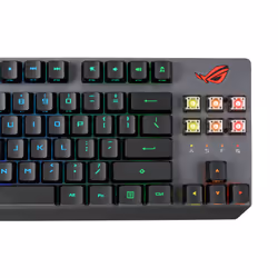 ASUS ROG Strix Scope RX TKL Wireless Deluxe keyboard Gaming USB + RF Wireless + Bluetooth AZERTY French Black - Additional view 8