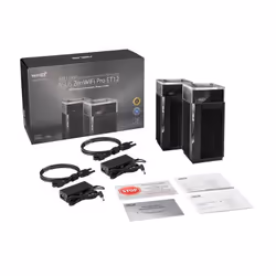 ASUS ZenWiFi Pro ET12 Tri-band (2.4 GHz / 5 GHz / 6 GHz) Wi-Fi 6E (802.11ax) Black 3 Internal - Additional view 7