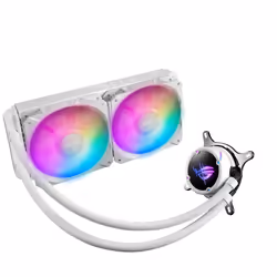 ASUS ROG STRIX LC II 240 ARGB White Edition, All-in-one liquid cooler, 12 cm, 137.5 m³/h, White