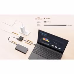 ASUS USB-C Mini Dock Wired USB 3.2 Gen 2 (3.1 Gen 2) Type-C Black - Additional view 6