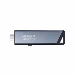 ADATA UE800, 1 TB, USB Type-C, 3.2 Gen 2 (3.1 Gen 2), 1000 MB/s, Slide, Silver