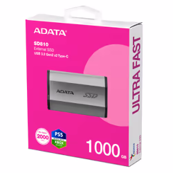 ADATA SD810 1 TB USB Type-C USB 3.2 Gen 2x2 Black, Silver - Additional view 6