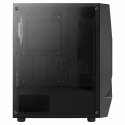 Aerocool SCAPEBKV3 Gaming ATX Case Front RGB LED Tempered Glass 3x ARGB Fans Black - Additional view 7