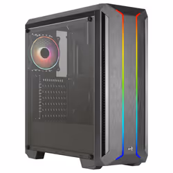 Aerocool SKYLINEV2BK PC ATX Case Dual Front Panel LED ARGB Fan ARGB 12cm Black - Additional view 2