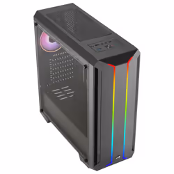 Aerocool SKYLINEV2BK PC ATX Case Dual Front Panel LED ARGB Fan ARGB 12cm Black - Additional view 3
