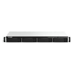 QNAP TS-464eU NAS Rack (1U) Intel® Celeron® N5095 4 GB DDR4 0 TB QNAP Turbo System Aluminium, Black