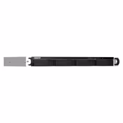 QNAP TS-464eU NAS Rack (1U) Intel® Celeron® N5095 4 GB DDR4 0 TB QNAP Turbo System Aluminium, Black