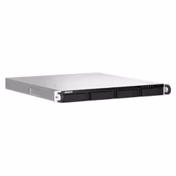QNAP TS-464U-RP NAS Rack (1U) Intel® Celeron® N5095 4 GB DDR4 0 TB QNAP Turbo System Aluminium, Black