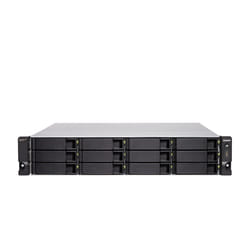 QNAP TS-h1283XU-RP NAS Rack (2U) Intel Xeon E E-2136 32 GB DDR4 0 TB QuTS hero Black