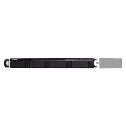 QNAP TS-464eU NAS Rack (1U) Intel® Celeron® N5095 8 GB DDR4 0 TB QNAP Turbo System Aluminium, Black - Additional view 5