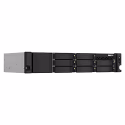 QNAP TS-864EU-RP-8G NAS/storage server Rack (2U) Intel® Celeron® N5095 8 GB DDR4 0 TB QNAP Turbo System Black - Additional view 4