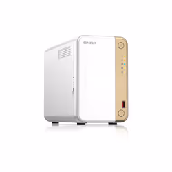 QNAP TS-262 NAS Tower Intel® Celeron® N4505 4 GB 0 TB QNAP QTS Gold, White
