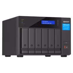QNAP TVS-H674T-I5-32G NAS/storage server Tower Intel® Core™ i5 i5-12400 32 GB DDR4 HDD QNAP QTS Black - Additional view 4
