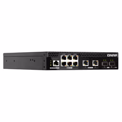 QNAP QSW-M2106PR-2S2T network switch Managed L2 10G Ethernet (100/1000/10000) Power over Ethernet (PoE) 1U Black - Additional view 4
