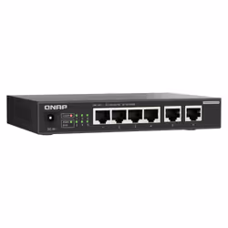 QNAP QSW-2104-2T-R2 network switch Unmanaged 10G Ethernet (100/1000/10000) Desktop Black - Additional view 5