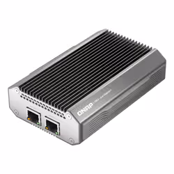 QNAP QNA-UC10G2T, Wired, USB Type-C, Ethernet, 10000 Mbit/s, Black, Silver