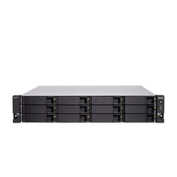 QNAP TS-H1886XU-RP-R2 NAS Rack (3U) Intel® Xeon® D D-1622 16 GB DDR4 0 TB QuTS hero Black, Grey