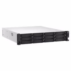 QNAP TS-H1887XU-RP NAS Rack (2U) Intel Xeon E E-2336 16 GB DDR4 0 TB QuTS hero Black, White - Additional view 3