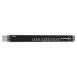 QNAP QSW-M5218P-6F12T network switch Managed L3 10G Ethernet (100/1000/10000) Power over Ethernet (PoE) 1U Black - Additional view 3