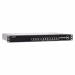 QNAP QSW-M5218P-6F12T network switch Managed L3 10G Ethernet (100/1000/10000) Power over Ethernet (PoE) 1U Black - Additional view 5