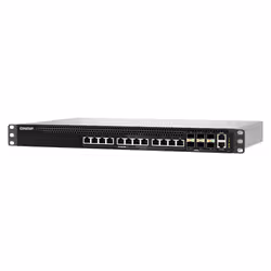 QNAP QSW-M5218P-6F12T network switch Managed L3 10G Ethernet (100/1000/10000) Power over Ethernet (PoE) 1U Black - Additional view 6