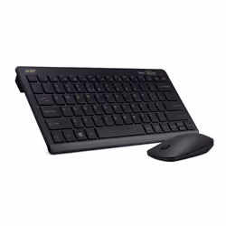 Acer AAK125, 60%, Wireless, RF Wireless, Black, Mouse included