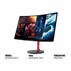 Acer Nitro KG2 Nitro XZ272S3 curved gaming monitor - 27", 1500R, Full HD, 180Hz, 1ms, FreeSync Premium, DisplayHDR 400, HDMI & DP - Additional view 4