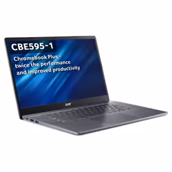 Acer Chromebook CB PLUS CB515-2HE I51215U 8GB/256GB Intel® Core™ i5 i5-1235U 39.6 cm (15.6") Full HD LPDDR5x-SDRAM SSD Wi-Fi 6E (802.11ax) ChromeOS Grey