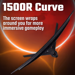 Acer Nitro XZ322QUV3 curved gaming monitor - 31.5", 1500R, Quad HD, 180Hz, 1ms, FreeSync, DisplayHDR 400, HDMI & DP - Additional view 6