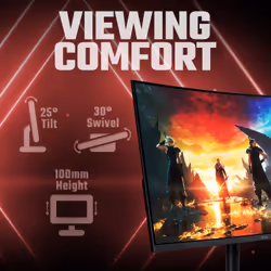 Acer Nitro XZ322QUV3 curved gaming monitor - 31.5", 1500R, Quad HD, 180Hz, 1ms, FreeSync, DisplayHDR 400, HDMI & DP - Additional view 7