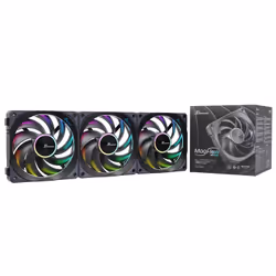 Seasonic MagFlow ARGB, Fan, 12 cm, 2000 RPM, Black