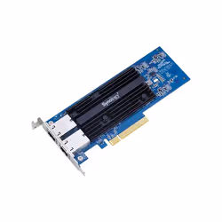 Synology E10G18-T2, Internal, Wired, PCI Express, Ethernet, 10000 Mbit/s, Black, Blue