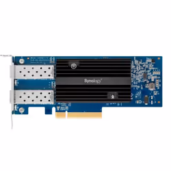 Synology E25G21-F2, Internal, Wired, PCI Express, Ethernet, 25000 Mbit/s, Black, Blue, Silver